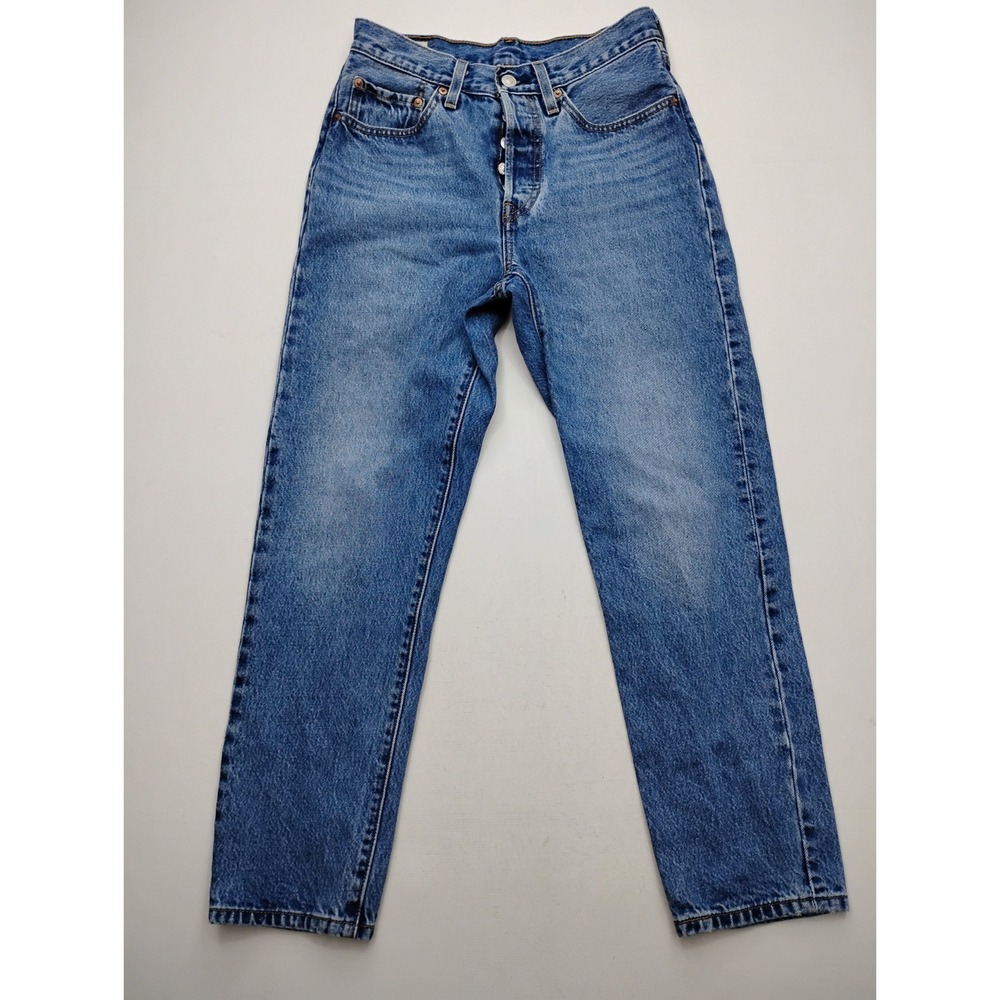 Levi's Premium 501 Jeans Women's 26x28 Blue Denim Button Fly
